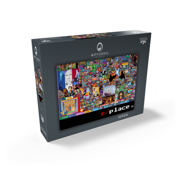 r/place Pixel War 04.2022 - Extreme Size, Part 5/6 for collage 1000 Jigsaw Puzzle box view1