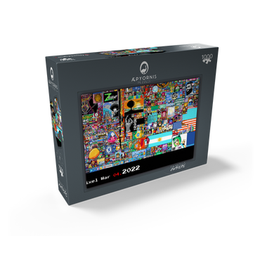 r/place Pixel War 04.2022 - Extreme Size, Part 6/6 for collage 1000 Jigsaw Puzzle box view1