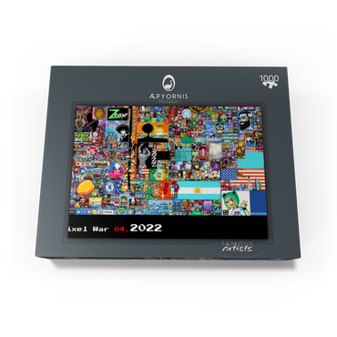 r/place Pixel War 04.2022 - Extreme Size, Part 6/6 for collage 1000 Jigsaw Puzzle box view1