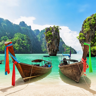 Bond island near Phuket in Thailand 1000 Jigsaw Puzzle 3D Modell