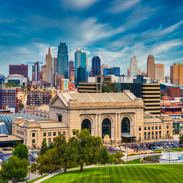 Skyline of Kansas City, Missouri, USA 1000 Jigsaw Puzzle 3D Modell