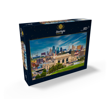 Skyline of Kansas City, Missouri, USA 100 Jigsaw Puzzle box view1