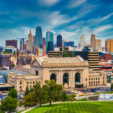 Skyline of Kansas City, Missouri, USA 500 Jigsaw Puzzle 3D Modell