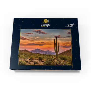 Sunset in the Sonoran Desert near Phoenix, Arizona 1000 Jigsaw Puzzle box view1