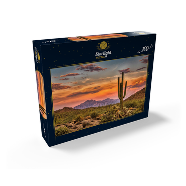 Sunset in the Sonoran Desert near Phoenix, Arizona 100 Jigsaw Puzzle box view1