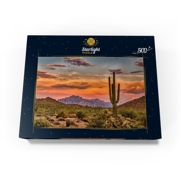 Sunset in the Sonoran Desert near Phoenix, Arizona 500 Jigsaw Puzzle box view1