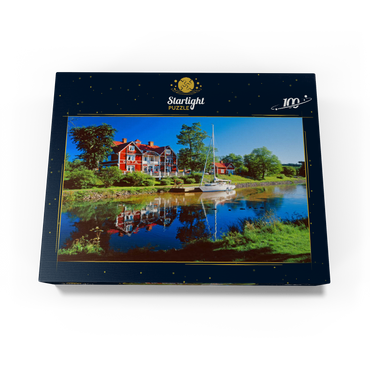 Göta Hotel by the Göta Canal, Borensberg, Östergötland, Sweden 100 Jigsaw Puzzle box view1