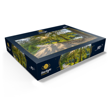 Lake Fichtel with the natural forest reserve Fichtelseemoor, high moor in the municipal area Fichtelberg 100 Jigsaw Puzzle box view1