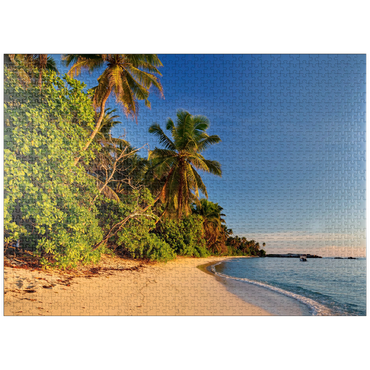 puzzleplate Beach Anse Forbans, East Coast, Mahe Island, Seychelles 1000 Jigsaw Puzzle