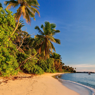 Beach Anse Forbans, East Coast, Mahe Island, Seychelles 500 Jigsaw Puzzle 3D Modell