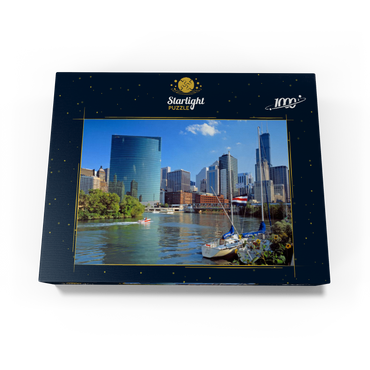 Chicago skyline, Illinois, USA 1000 Jigsaw Puzzle box view1