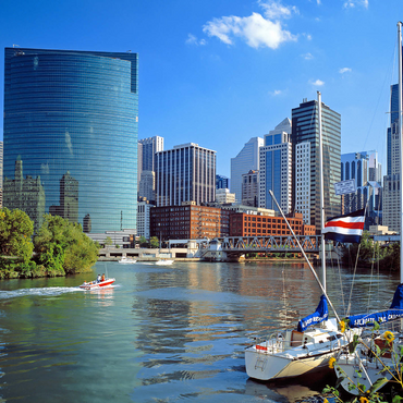 Chicago skyline, Illinois, USA 1000 Jigsaw Puzzle 3D Modell