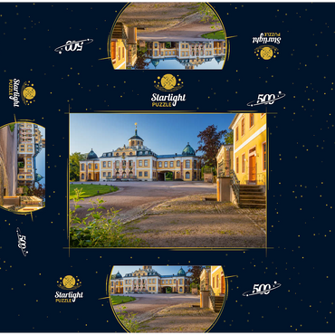 Belvedere Palace with the palace park 500 Jigsaw Puzzle box 3D Modell