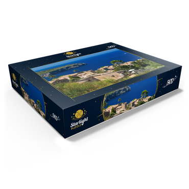 View over Lluc Alcari into Cala de Deia, Mallorca, Balearic Islands, Spain 500 Jigsaw Puzzle box view1