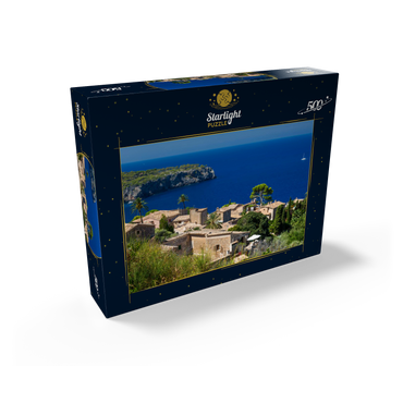 View over Lluc Alcari into Cala de Deia, Mallorca, Balearic Islands, Spain 500 Jigsaw Puzzle box view1