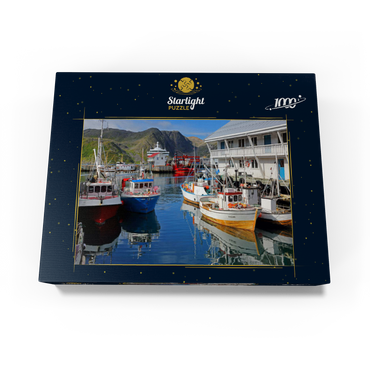 Fishing harbor in Honningsvag, Mageröya Island, Finnmark, Norway 1000 Jigsaw Puzzle box view1