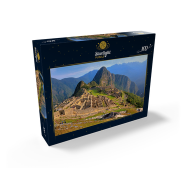 Inca Fortress Machu Picchu over Urubamba Valley, Cusco, Urubamba Province, Peru 100 Jigsaw Puzzle box view1