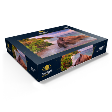 Granite rocks on the beach Anse Source d' Argent, La Digue Island, Seychelles 500 Jigsaw Puzzle box view1