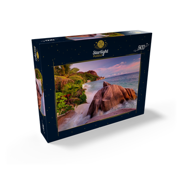 Granite rocks on the beach Anse Source d' Argent, La Digue Island, Seychelles 500 Jigsaw Puzzle box view1