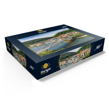 Bridge over the Altmühl in Riedenburg with Rosenstein Castle on the Altmühl Cycle Path 500 Jigsaw Puzzle box view1