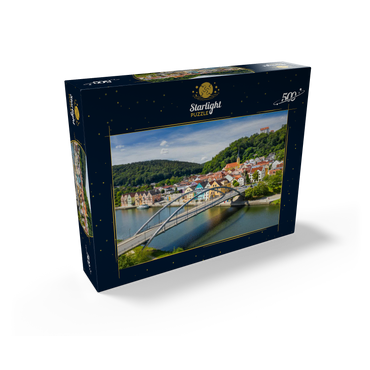 Bridge over the Altmühl in Riedenburg with Rosenstein Castle on the Altmühl Cycle Path 500 Jigsaw Puzzle box view1