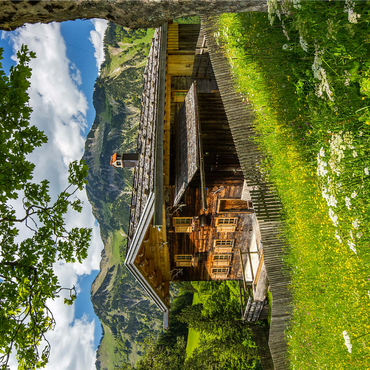 Mountain farm in Gerstruben near Oberstdorf 1000 Jigsaw Puzzle 3D Modell