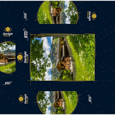 Mountain farm in Gerstruben near Oberstdorf 1000 Jigsaw Puzzle box 3D Modell