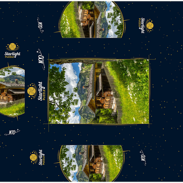 Mountain farm in Gerstruben near Oberstdorf 100 Jigsaw Puzzle box 3D Modell