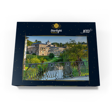 Monasterio San Xulián y Basilisa de Samos in Samos near Sarria, Camino de Santiago pilgrimage route 1000 Jigsaw Puzzle box view1