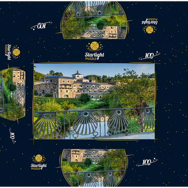 Monasterio San Xulián y Basilisa de Samos in Samos near Sarria, Camino de Santiago pilgrimage route 100 Jigsaw Puzzle box 3D Modell