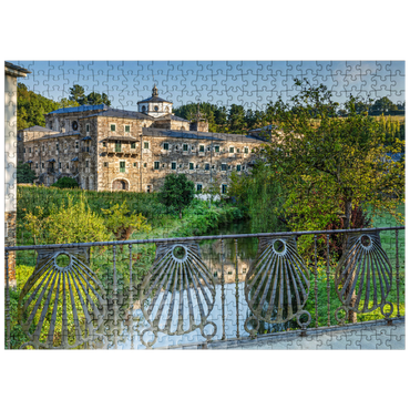 puzzleplate Monasterio San Xulián y Basilisa de Samos in Samos near Sarria, Camino de Santiago pilgrimage route 500 Jigsaw Puzzle