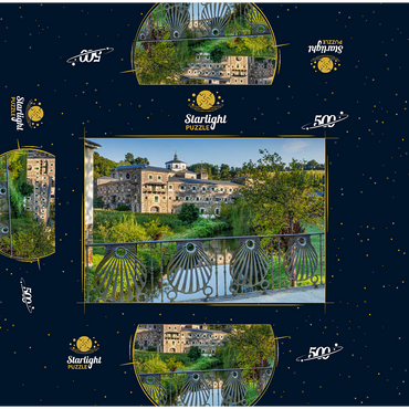 Monasterio San Xulián y Basilisa de Samos in Samos near Sarria, Camino de Santiago pilgrimage route 500 Jigsaw Puzzle box 3D Modell