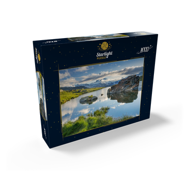 Stellisee mountain lake with the Matterhorn (4478m) 1000 Jigsaw Puzzle box view1