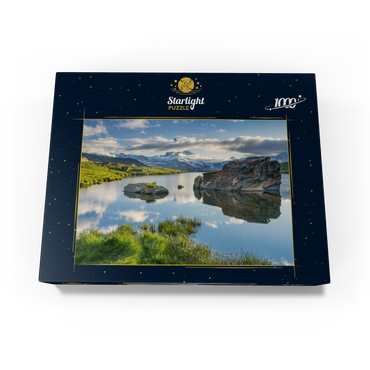 Stellisee mountain lake with the Matterhorn (4478m) 1000 Jigsaw Puzzle box view1