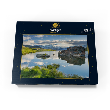 Stellisee mountain lake with the Matterhorn (4478m) 500 Jigsaw Puzzle box view1