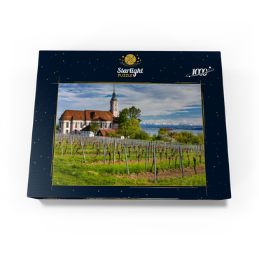 Pilgrimage church Birnau near Unteruhldingen at Lake Constance in springtime 1000 Jigsaw Puzzle box view1