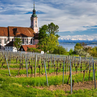 Pilgrimage church Birnau near Unteruhldingen at Lake Constance in springtime 1000 Jigsaw Puzzle 3D Modell