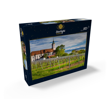Pilgrimage church Birnau near Unteruhldingen at Lake Constance in springtime 100 Jigsaw Puzzle box view1