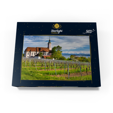 Pilgrimage church Birnau near Unteruhldingen at Lake Constance in springtime 500 Jigsaw Puzzle box view1