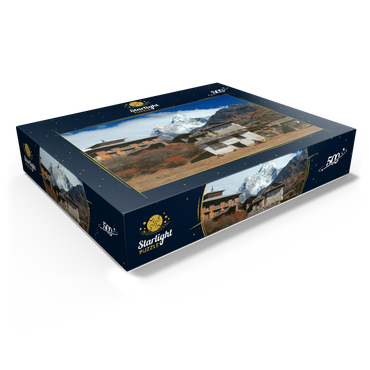 Buddhist monastery in Tengboche with view to Ama Dablam, Khumbu region, Himalaya, Nepal 500 Jigsaw Puzzle box view1