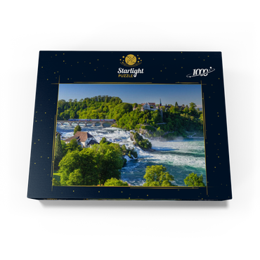 View over the Rhine Falls to Schloss Laufen 1000 Jigsaw Puzzle box view1