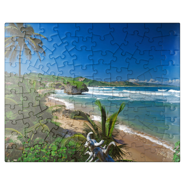 puzzleplate East coast near Bathseba, Barbados, Leeward Islands, Caribbean Sea 100 Jigsaw Puzzle