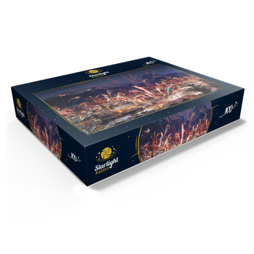 Fireworks over Garmisch-Partenkirchen, Upper Bavaria, Bavaria, Germany 100 Jigsaw Puzzle box view1