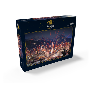 Fireworks over Garmisch-Partenkirchen, Upper Bavaria, Bavaria, Germany 100 Jigsaw Puzzle box view1