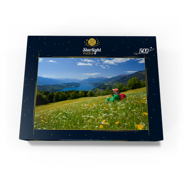 View of Millstätter See and Hohe Tauern, Carinthia, Austria 500 Jigsaw Puzzle box view1