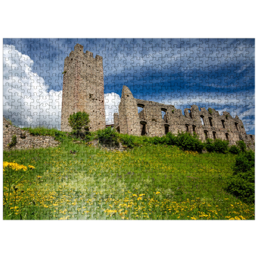 puzzleplate Castel Belfort, built 1311, Spormaggiore, Trentino-Alto Adige 500 Jigsaw Puzzle