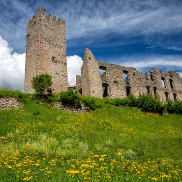 Castel Belfort, built 1311, Spormaggiore, Trentino-Alto Adige 500 Jigsaw Puzzle 3D Modell
