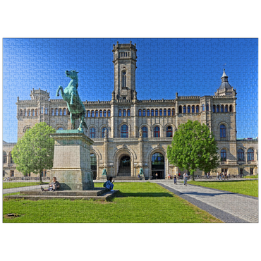 puzzleplate Gottfried Wilhelm Leibniz University in the Guelph Palace 1000 Jigsaw Puzzle