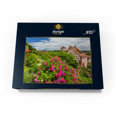 Rose garden at Romschlössle in Creglingen, Tauber valley 1000 Jigsaw Puzzle box view1