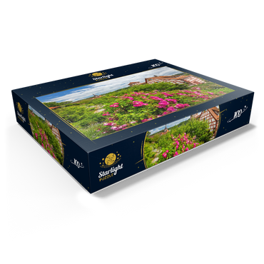 Rose garden at Romschlössle in Creglingen, Tauber valley 100 Jigsaw Puzzle box view1